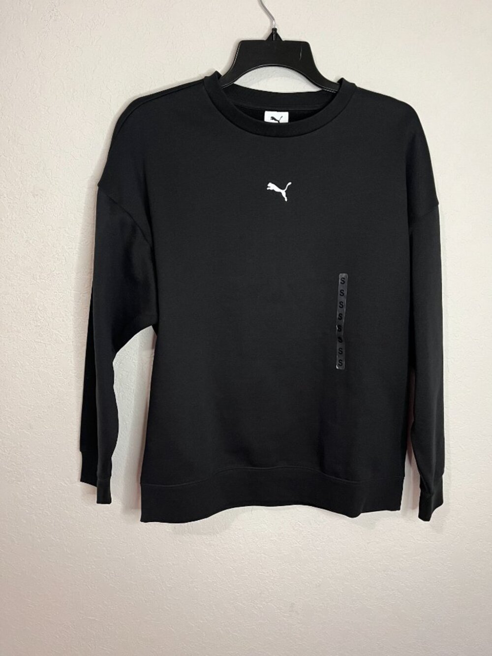 Puma Black Crewneck Sweatshirt Women’s Size S NWT